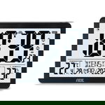 Zegar elektroniczn z kalendarzem termometrem higrometrem budzikiem ADE 17,5 x 14 x 2,5 cm
